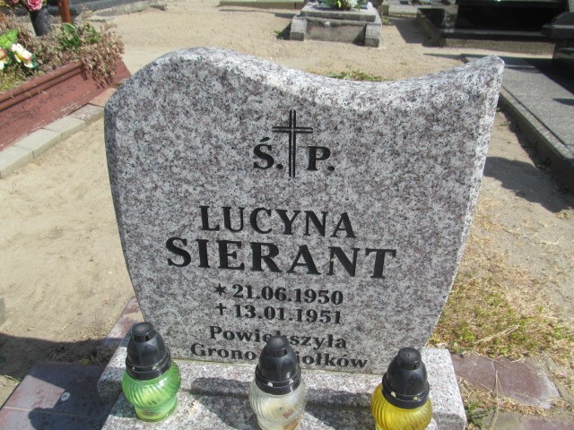 Lucyna Sierant 1950 Darłowo - Grobonet - Wyszukiwarka osób pochowanych