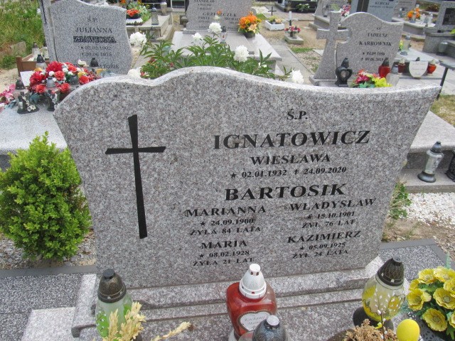 Wiesława Ignatowicz 1932 Darłowo - Grobonet - Wyszukiwarka osób pochowanych