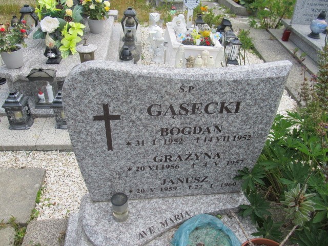 Janusz Gąsecki 1959 Darłowo - Grobonet - Wyszukiwarka osób pochowanych