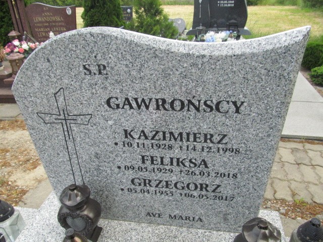 Grzegorz Gawroński 1955 Darłowo - Grobonet - Wyszukiwarka osób pochowanych